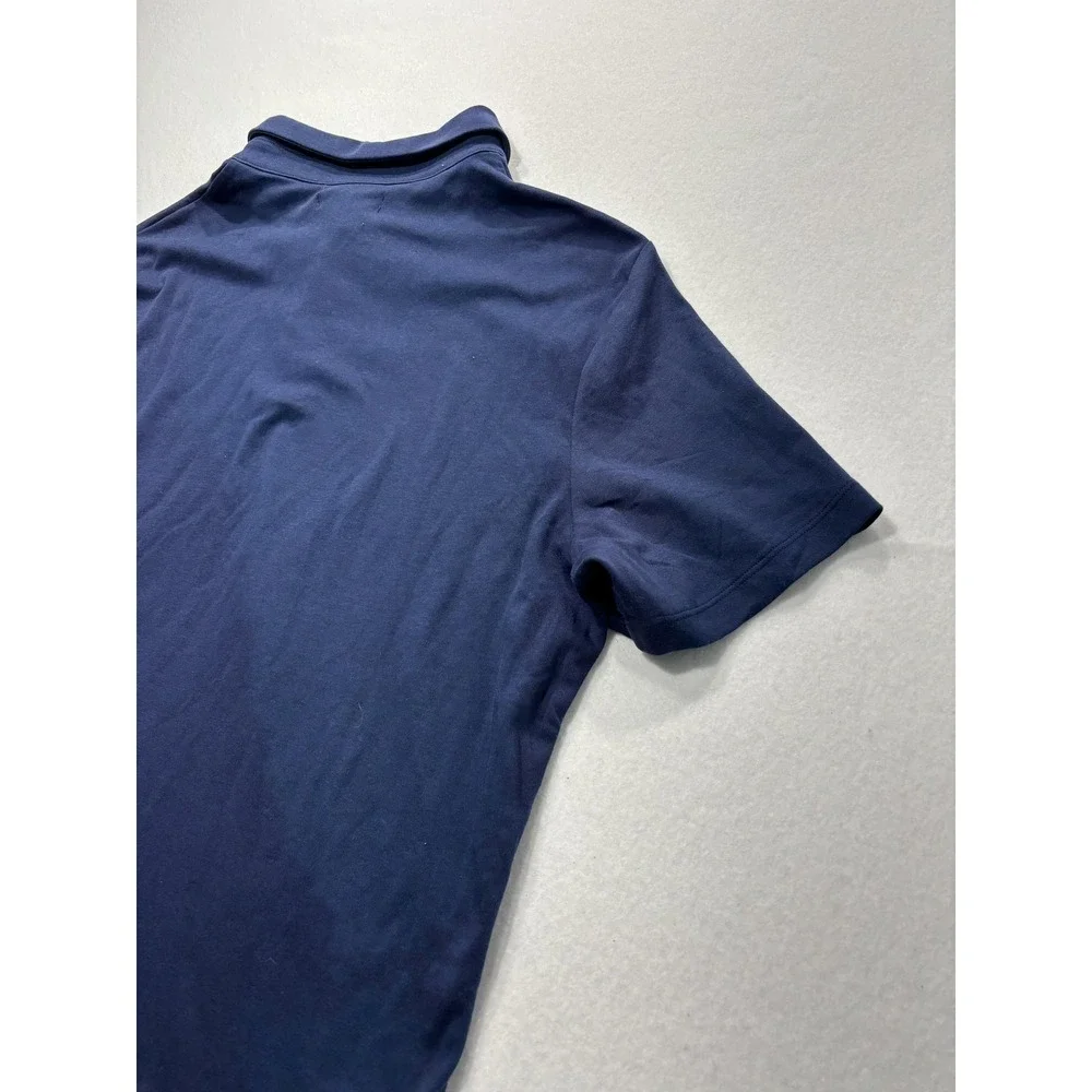 Banana Republic Polo Shirt Mens Large Blue Short Sleeve Jersey Regular Fit